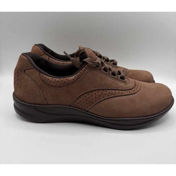 SAS‎ Walk Easy Oxford Shoes Women's Size 9 Brown Suede Tripad Walking USA - Picture 1 of 7